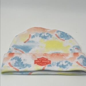 Harley-Davidson Kids Tie-Dye Hat - Blue, Yellow, Orange